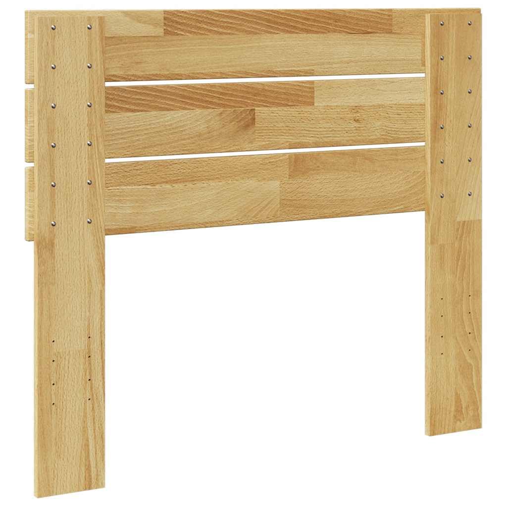 vidaXL Testiera 80 cm in Legno Massello di Rovere, testiera Letto, testiera in Legno, testiera in Pannello, Pannello testiera