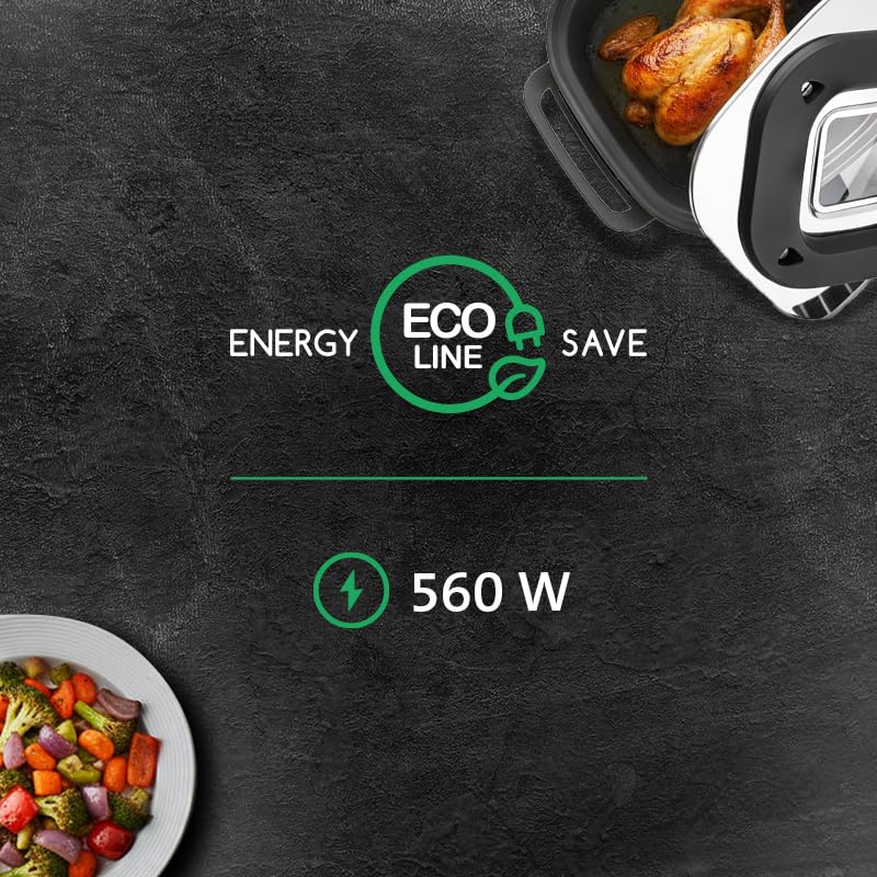 ETA Elektrischer Back- und Grilltopf Pecenka Sweet Family 6 L I Multifunktionskocher zum Kochen, Backen, Schmoren & Überbacken inkl. Backzubehör I Antihaft-Topf I 560 W
