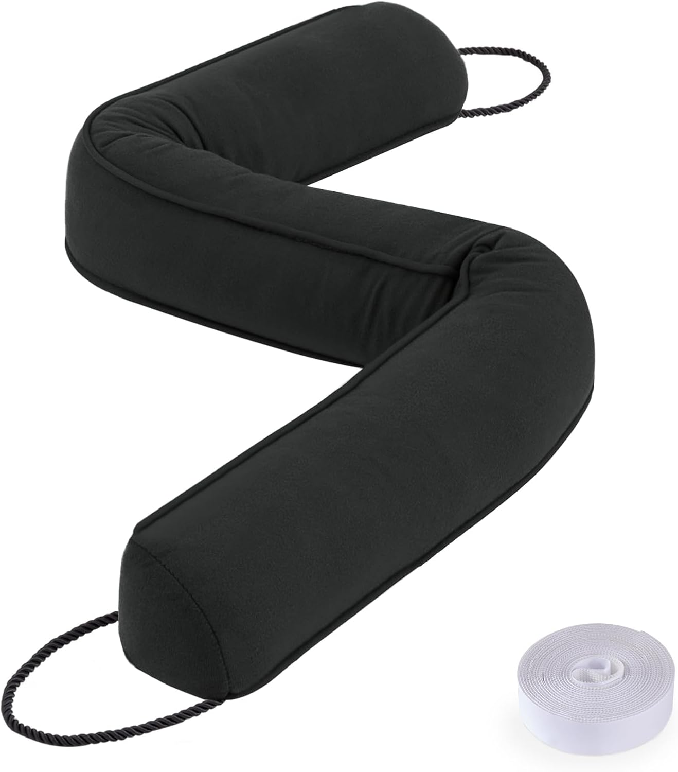 Sunolga 2-Pack 38" Door Draft Stopper Blocks Hot Cold Air with Removable Washable Cover for Gaps Up to 3", All-Season Noise, Light, Dust and Wind Seal for The Bottom of Door