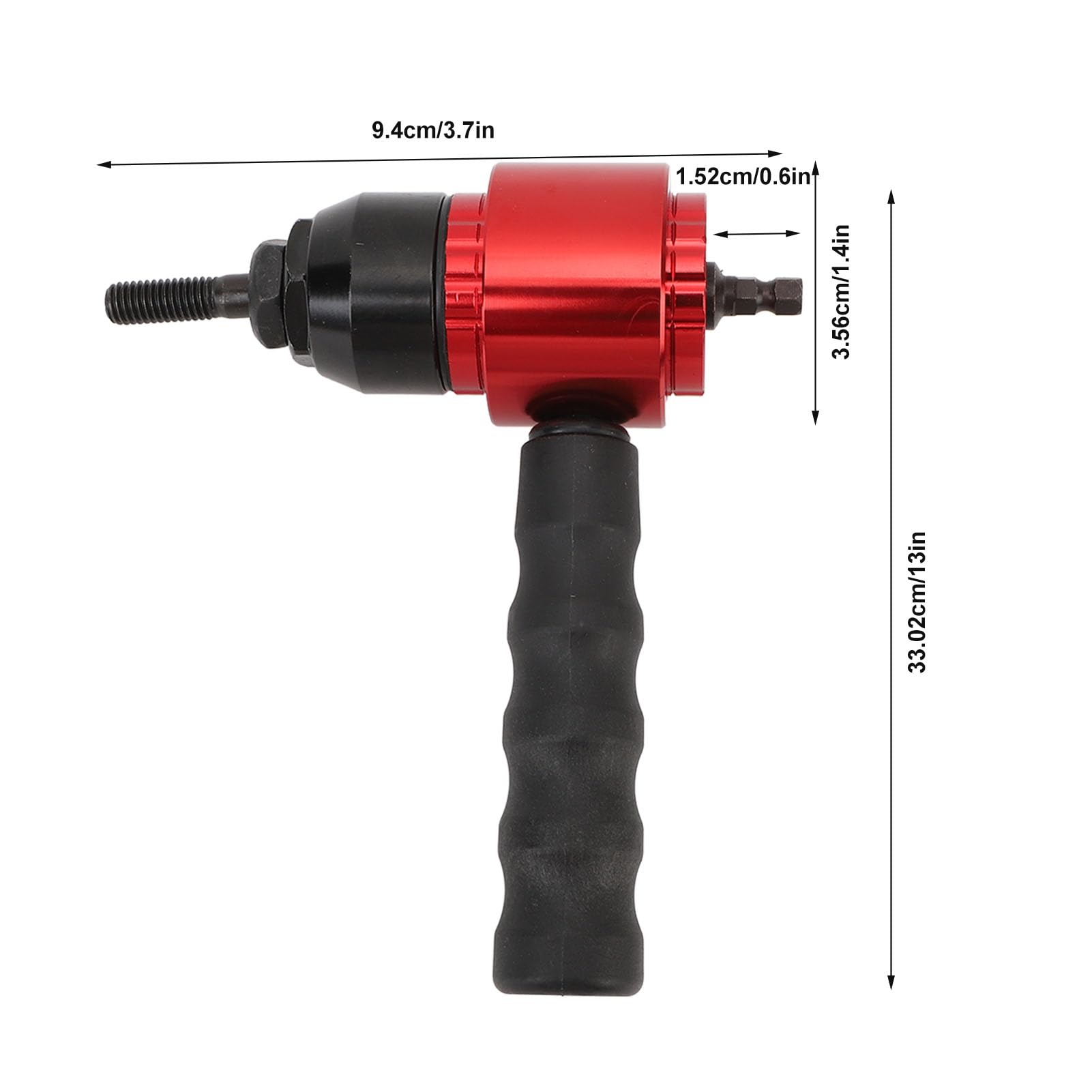 Adapter do Nitonakrętek, Adapter do Nitownic Elektrycznych do Wiertarek Akumulatorowych, Zestaw Adapterów do Nitonakrętek z 5 Trzpieniami, Adapter do Nitownic Elektrycznych do