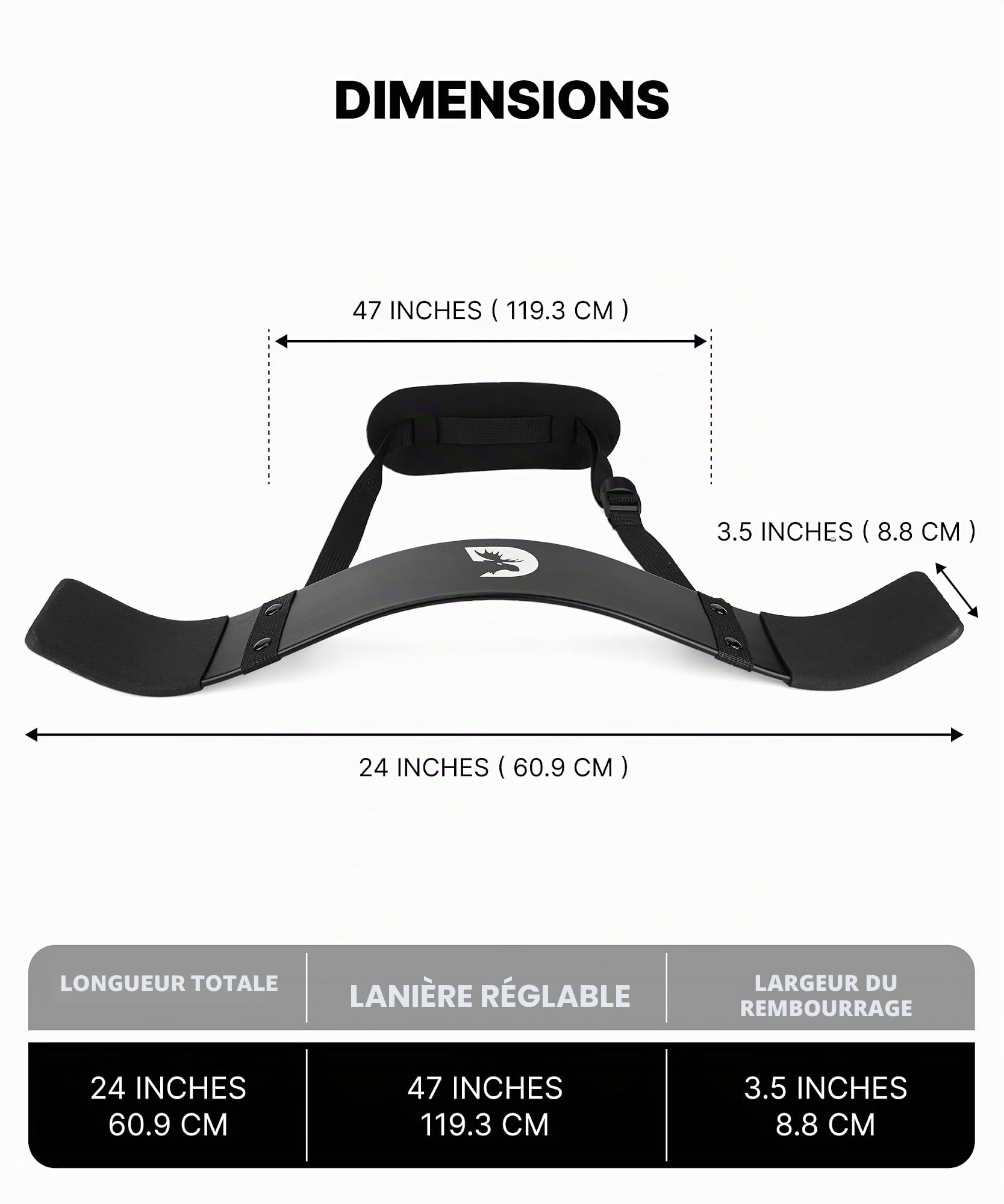 DMoose Fitness Bras Curl Blaster Aluminium épais, Goujons Robustes, profilés et réglables - Définition améliorée et la Force Musculaire dans Les Bras - Premium Bodybuilding Biceps Bomber Isolate