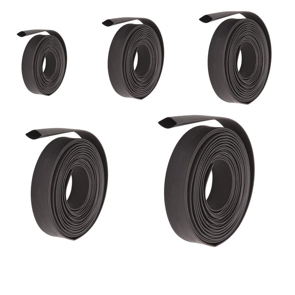 AUPROTEC Schrumpfschlauch schwarz 1m - 20m: Ø 25.4 mm innen 1" 20m Meter