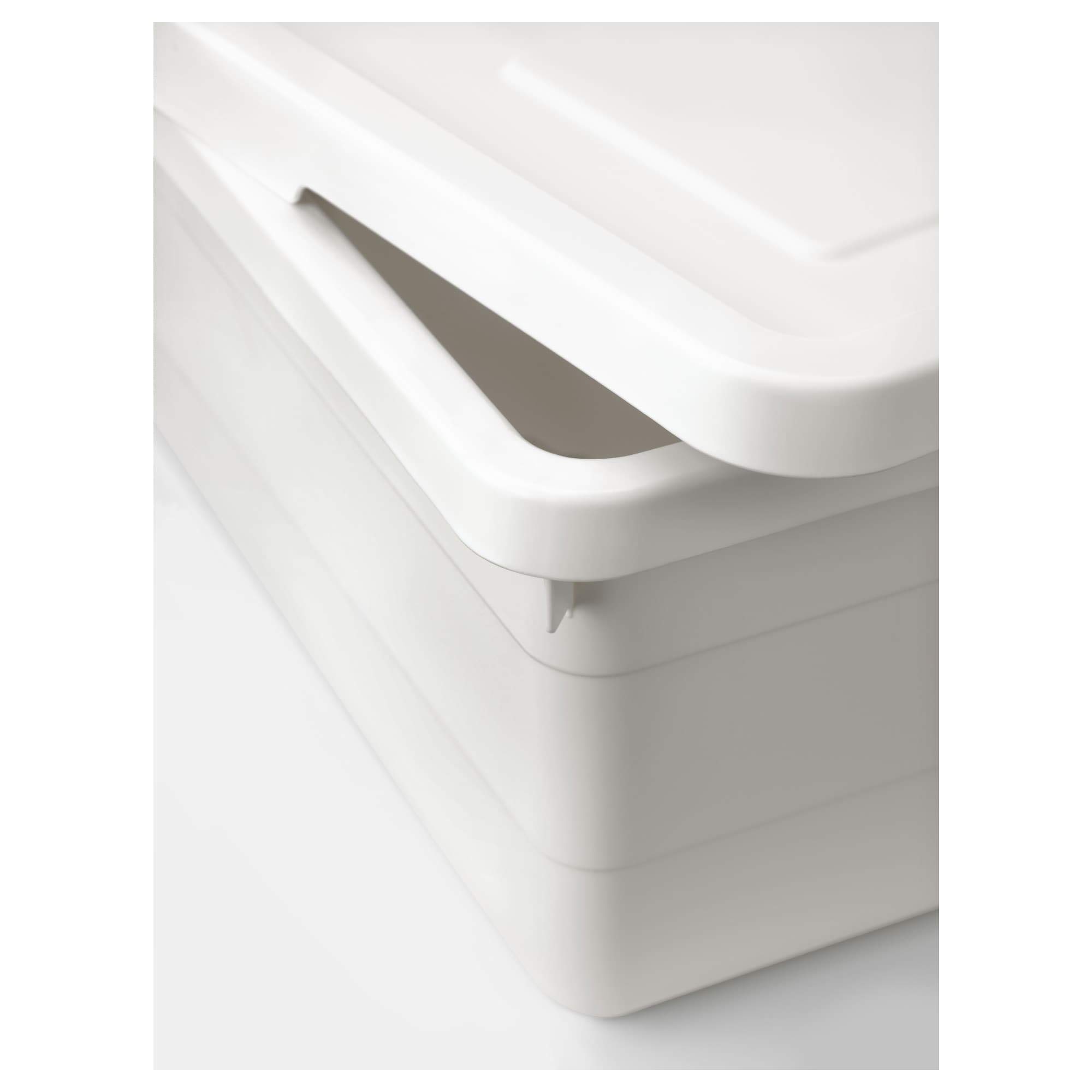 Ikea Plastic Storage Box - White -2