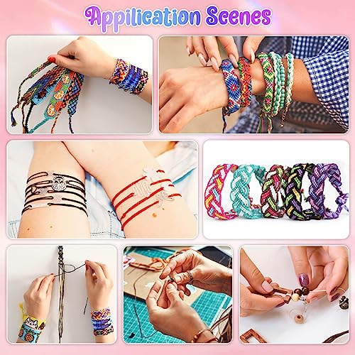 Cuerda de nailon para pulseras sin deshilacharse, cordón chino resistente para macramé 4