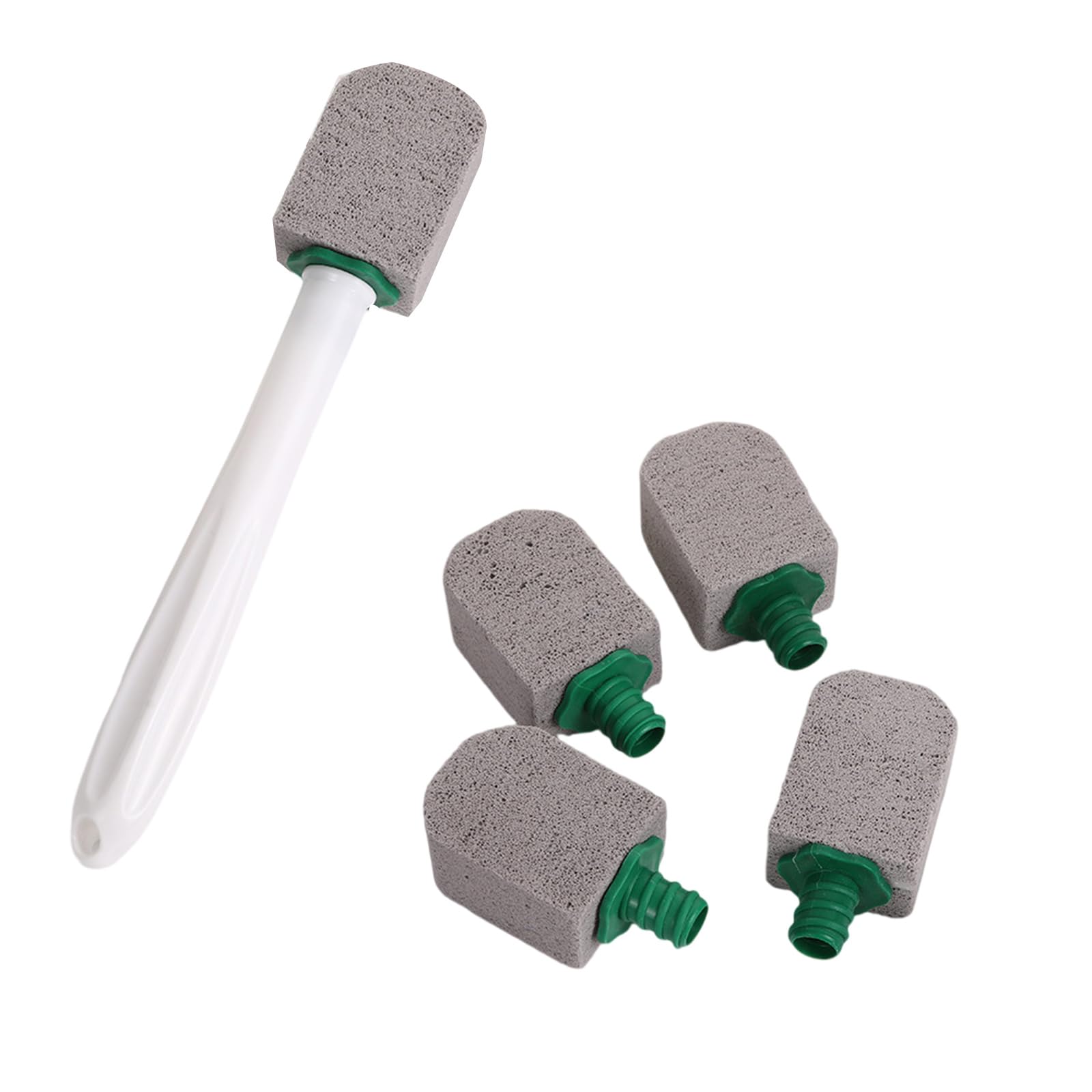 Mineral Cleaner Toilet Brush Featuring Comfortable Hold Long Handle Pumice Texture for Hard Water Marks Extended Handle Toilet Scrubber Rust Pumice Scrubber