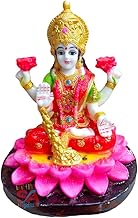 S A GIFTS Sai Amrut Polymarble Handcrafted Laxmi Mata Ji Idol (Laxmi Idol, Fantasy, 7.62 Cm, 7.62 Cm, Multicolor)