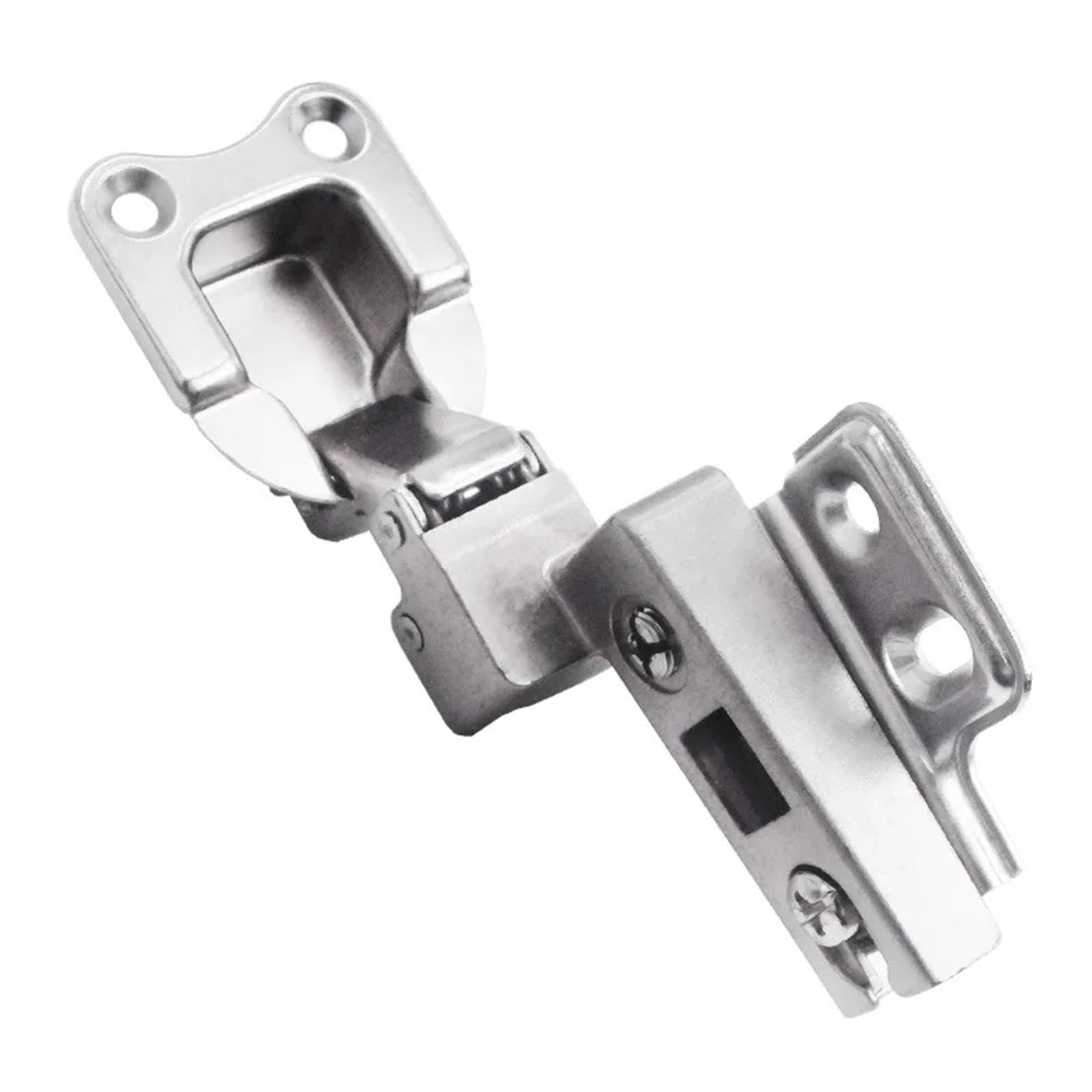 Up Down Flip Door Hinges Side Mounted TV Cabinets Hanging Cabinet Hinges Silver 1Pair