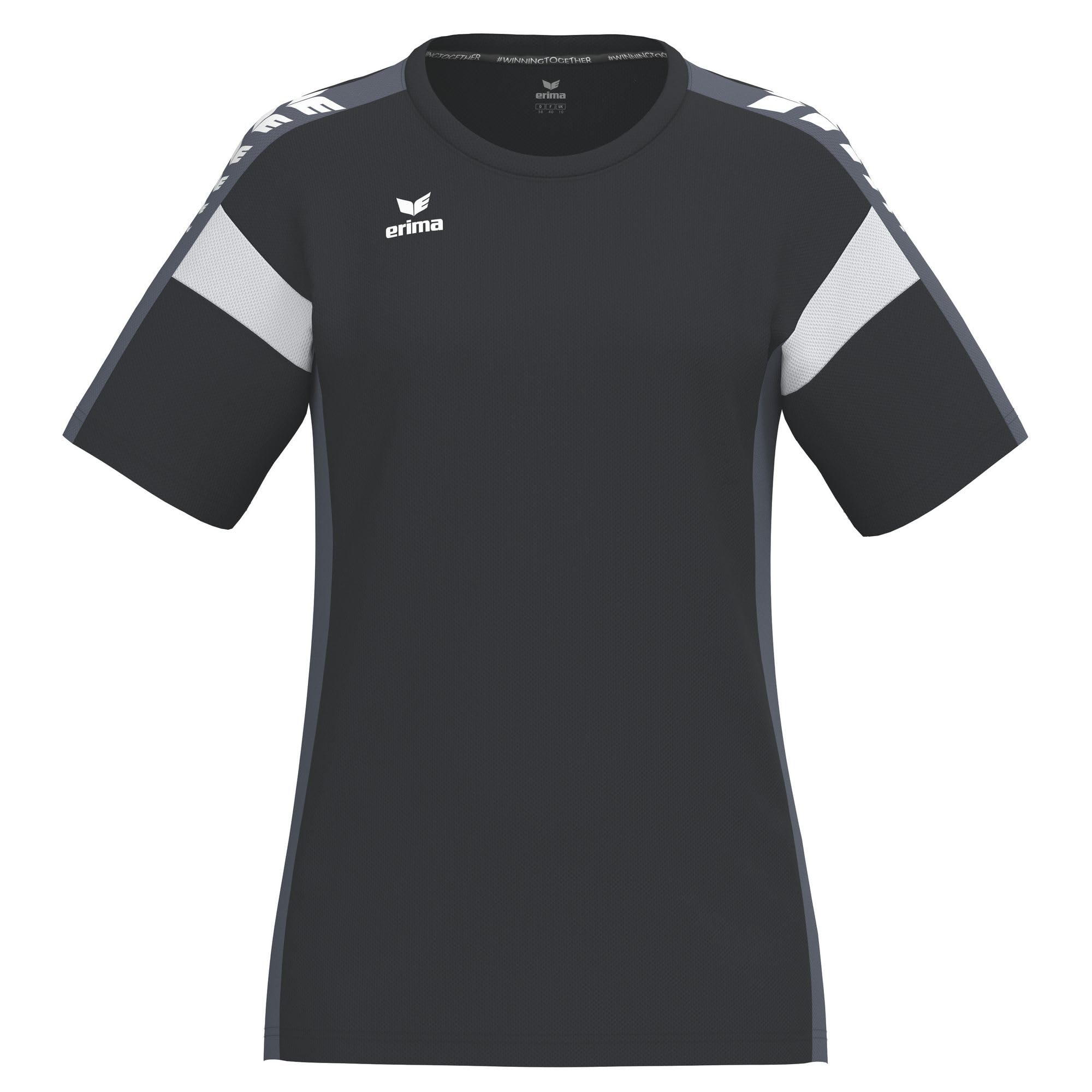 Erima Women's Celebrate 125 Functional T-Shirt (1082513), Black/Slate Grey, 38