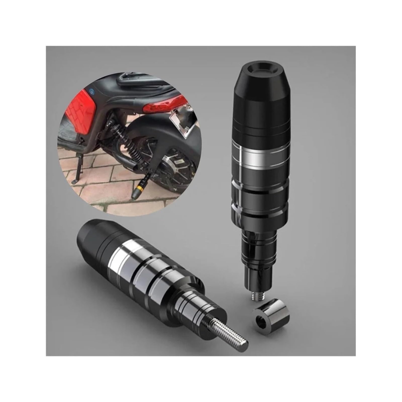 Moto Tamponi Paratelaio 1 Paio Di Barre Anticaduta Per Moto 8 Mm, Scooter, Motocicletta, Motore In Alluminio CNC, Protezione Telaio Scorrevole