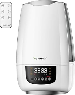 VIVOSUN Cool Mist Humidifier, 6L Quiet Ultrasonic Humidifier for Bedroom (Customized Humidity, Remote Control, Sleep Mode & Auto Shut Off, 360Â° Nozzle)