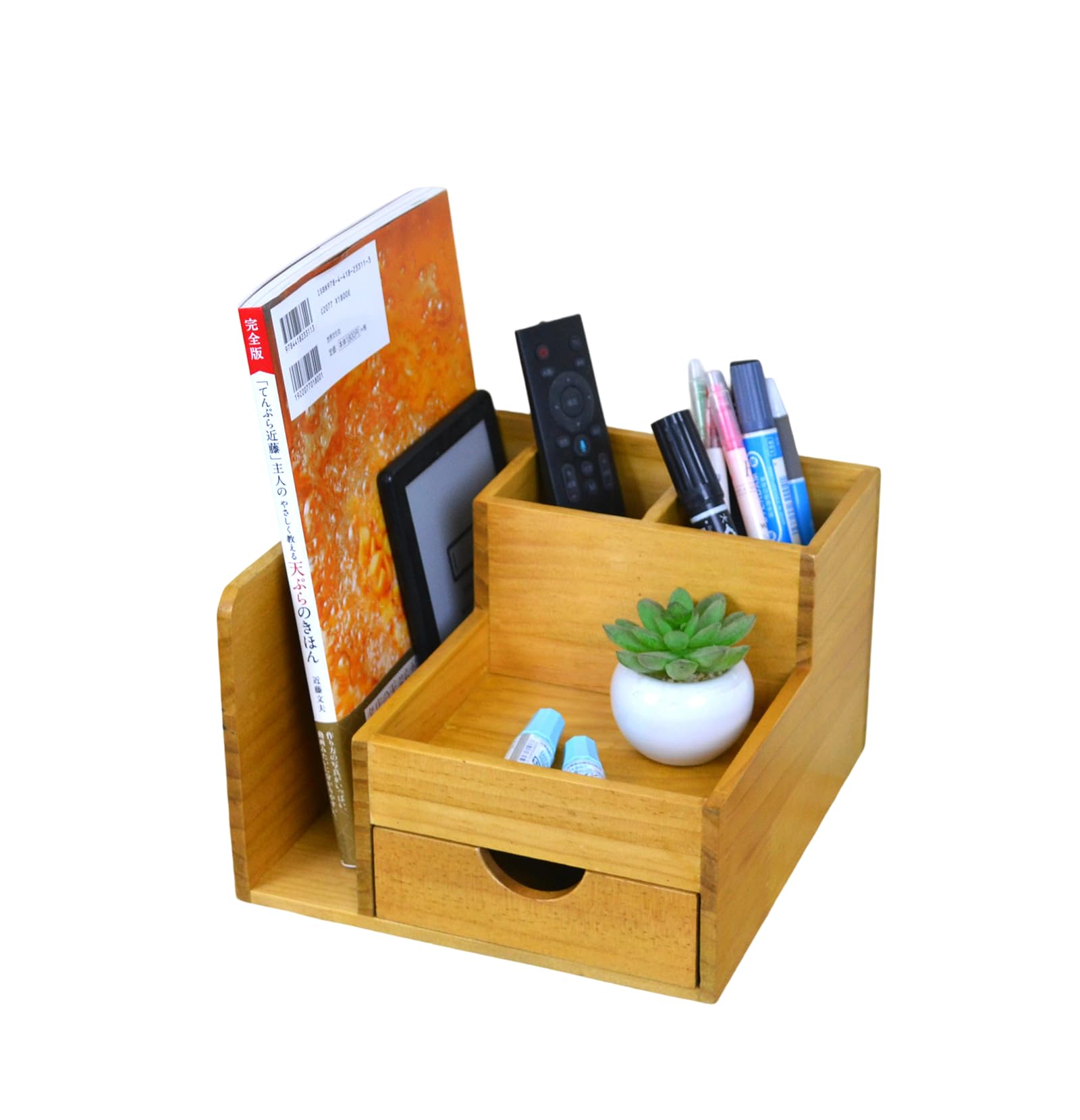 Amazon.co.jp: Juleduo 木製 卓上 収納 小物入れ 引き出し 小物