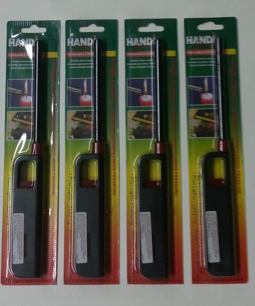 Gas Lighters 11 Butane BBQ Kitchen Stove Fireplace Grill Long Lighters 4