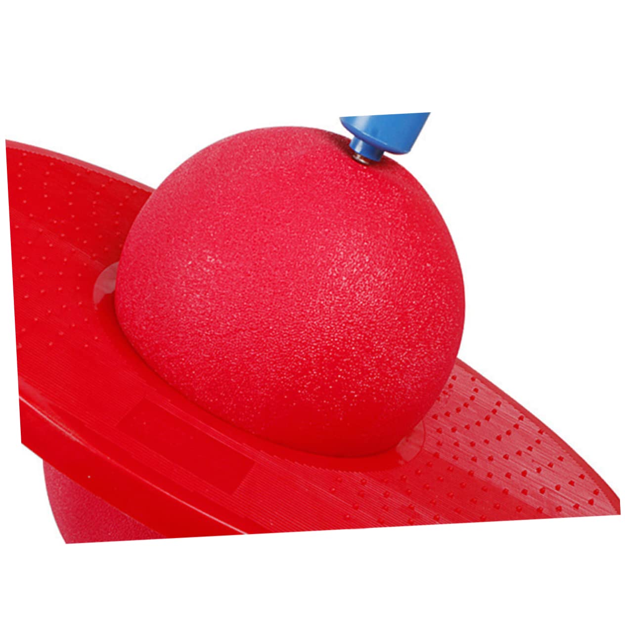 LIOOBO Inflatable Ball with Handle Bounce Ball for Indoor and Outdoor Play for Aged and Up Red Activity