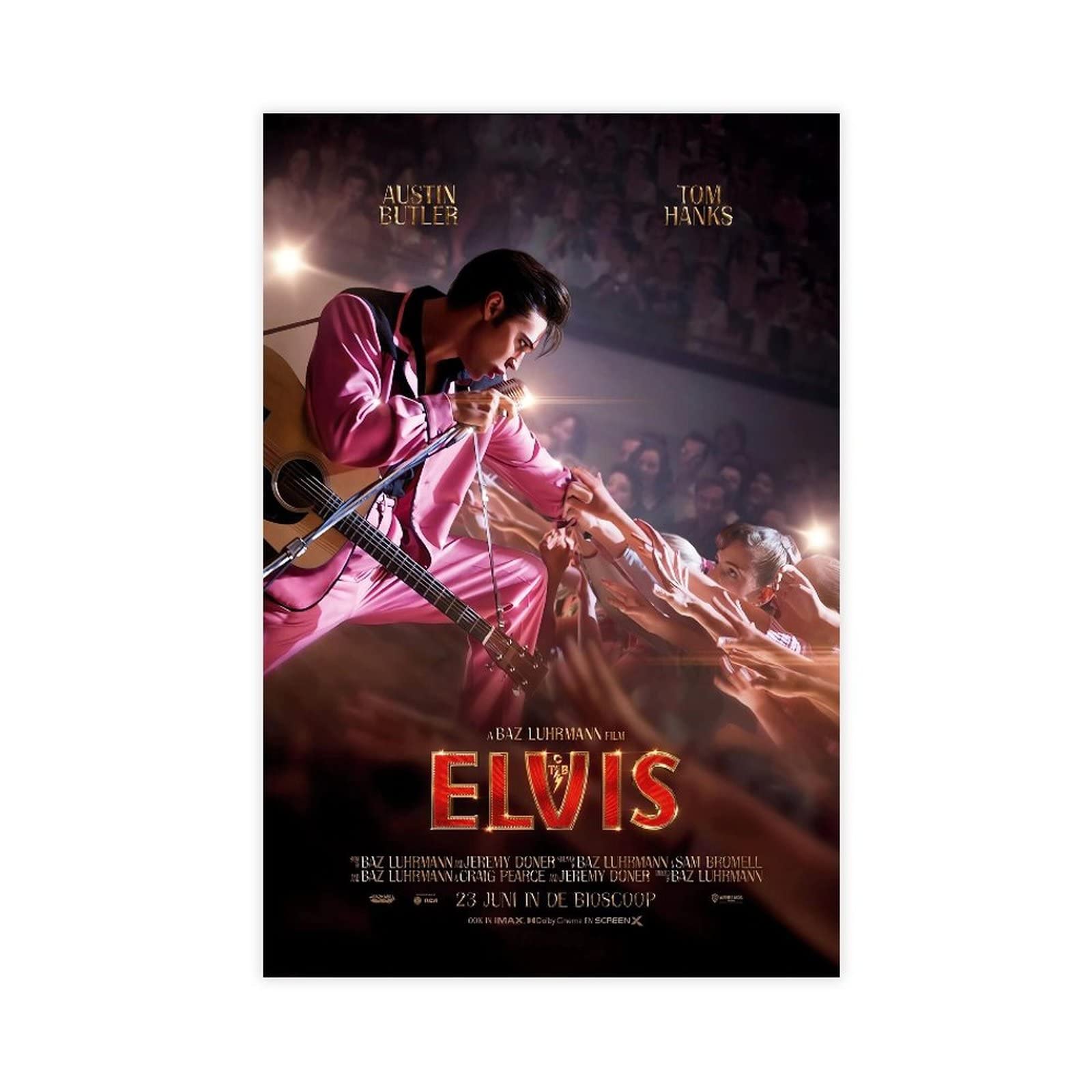 Elvis Filmposter auf Leinwand 30 x 45 cm