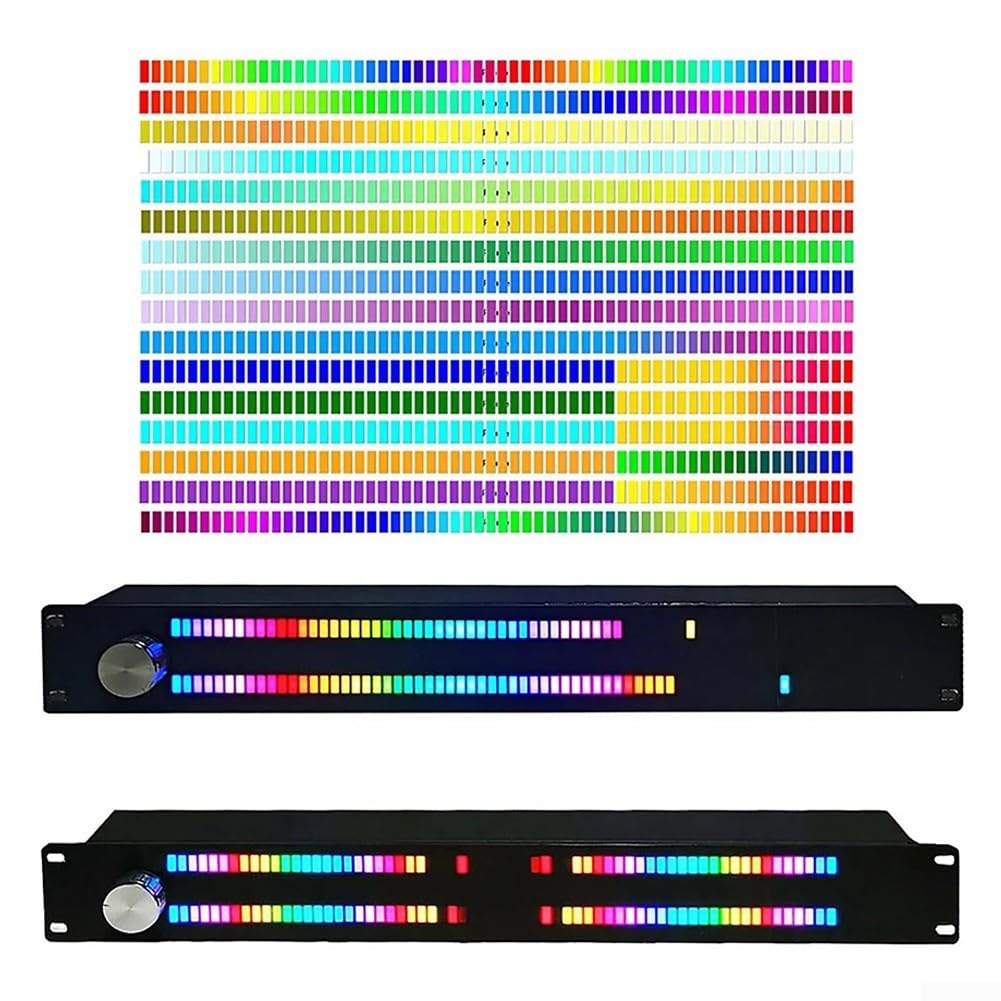 INDICATORE SPETTRO MUSICA LED VU Misuratore Display con Orologio