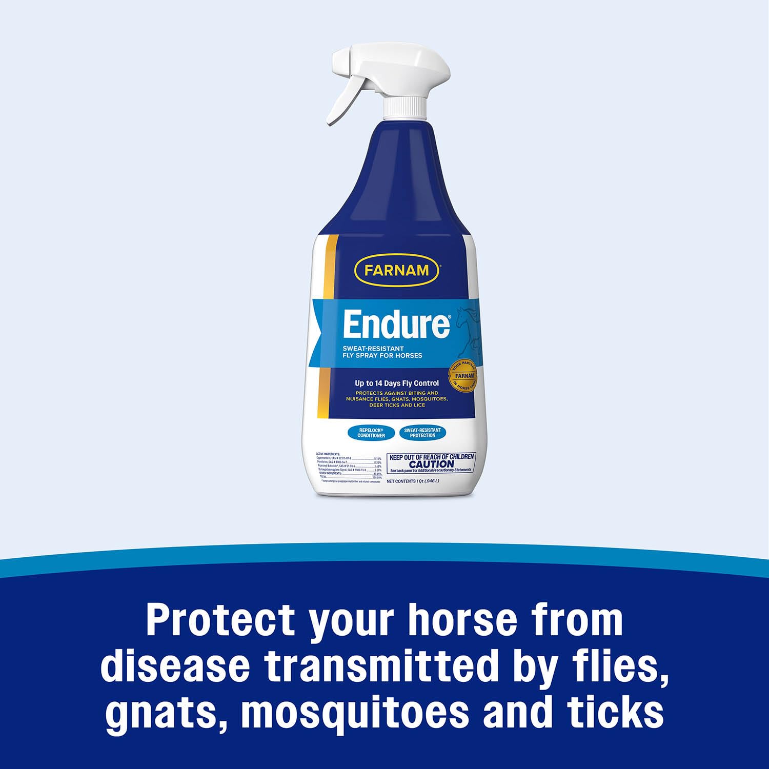 Endure 946mls caballos. Insecticida repelente.