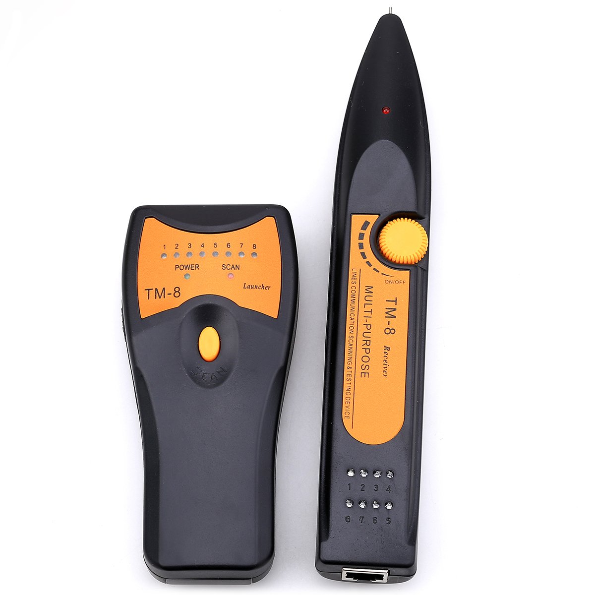 RJ45 RJ11 BNC Telephone Wire Tracker Network LAN Ethernet TV Cable Electric Wire Line Finder Toner Tracer Tester TM8-image-35
