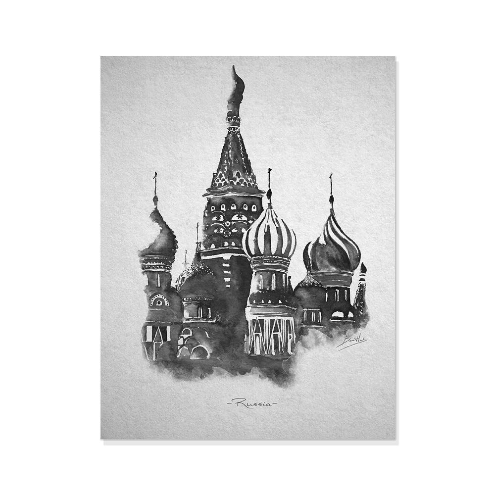 Decorative picture Cities Red Square 40 x 30 cm