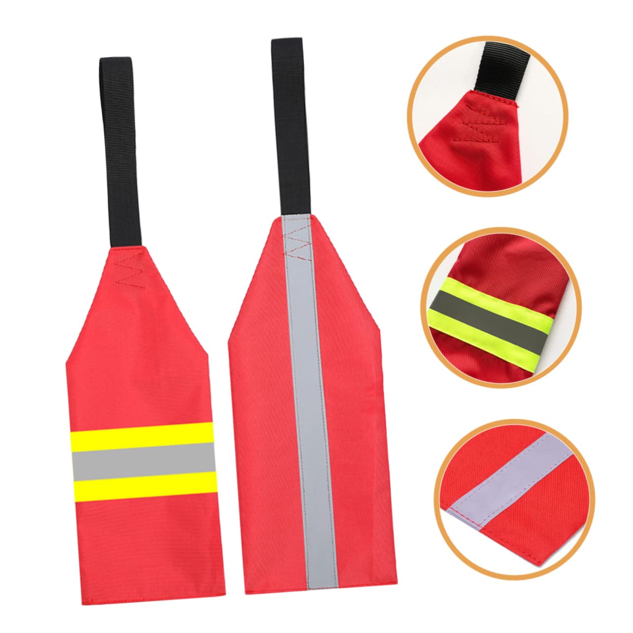Hemobllo Estandarte De Seguridad Bandera De Seguridad del Remolque Banderas Pequeño Bandera Reflectante De Seguridad Bandera De Advertencia De Kayak Tela Oxford