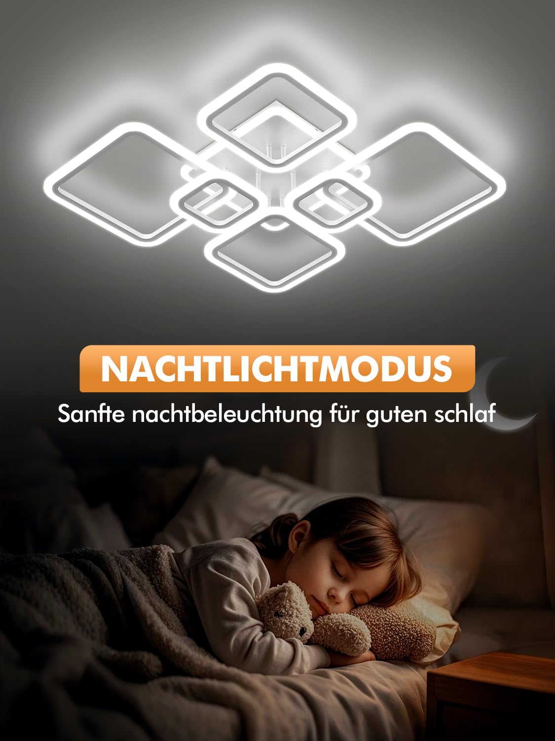 Viugreum 120W LED Deckenleuchte, 12000LM LED Deckenlampe Wohnzimmer, 3000K-6000K Dimmbar Rechteckige Wohnzimmerlampe mit Fernbedienung APP, 100cm deckenlampe mit Memory für Wohnzimmer Schlafzimmer