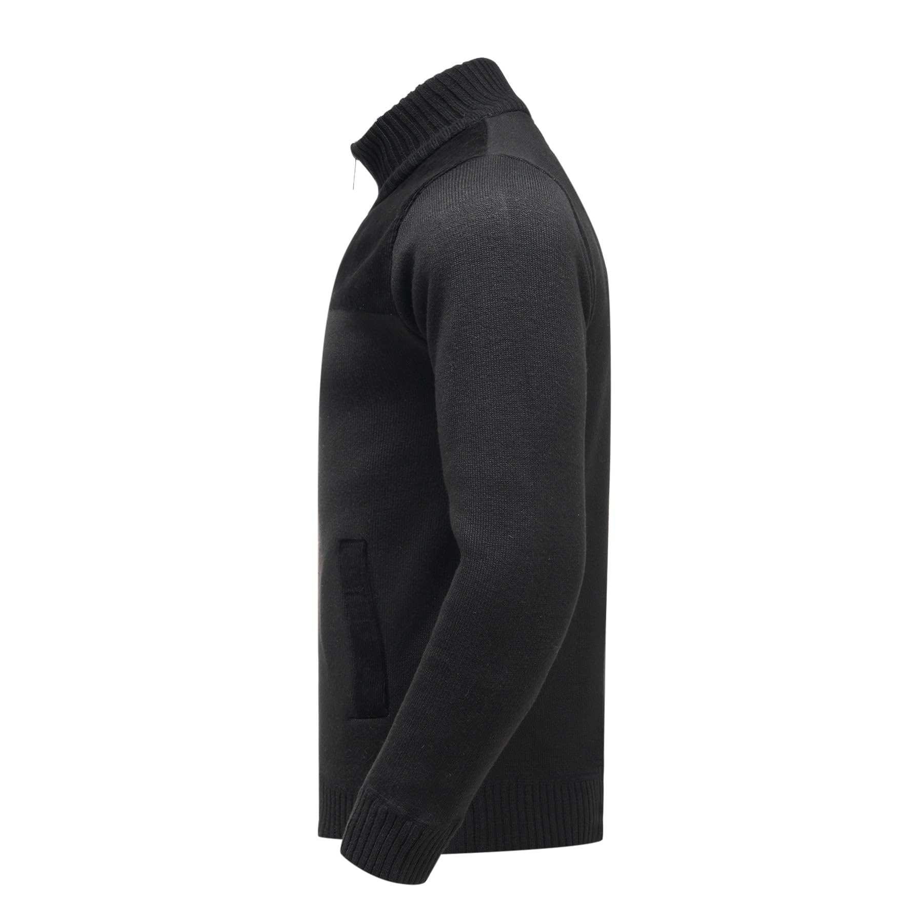 Allthemen Cárdigan de Punto Hombre con Cremallera Casual Suéter Cálido Cuello Alzado Sweaters Clásico Otoño Invierno