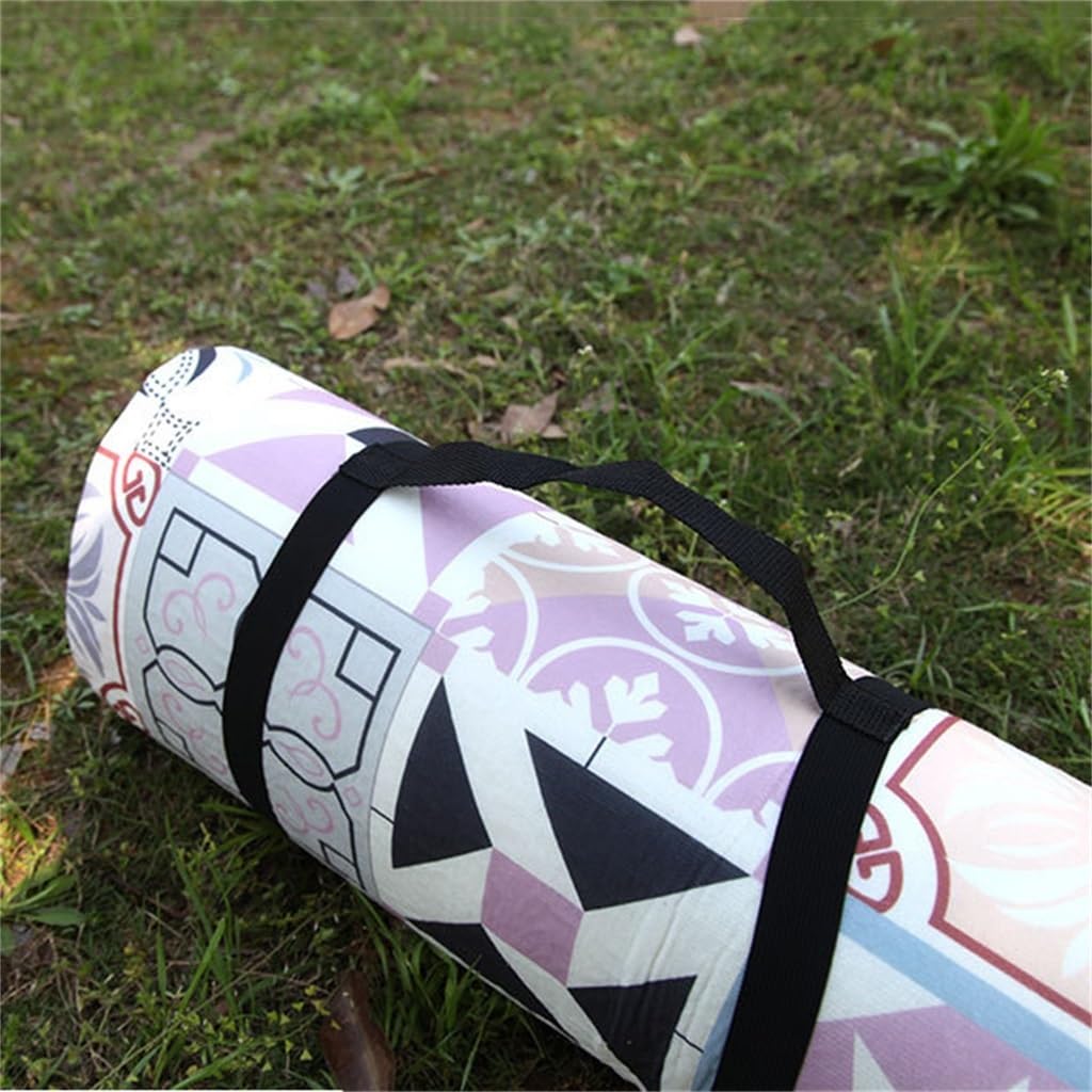 Mantas de Picnic con Correa de Transporte, al Aire Libre, Impermeables, portátiles, cómodas, duraderas, Gruesas, multifunción, de 3 Capas, for Picnic, Playa, Camping(C,79x79in/200x200cm)