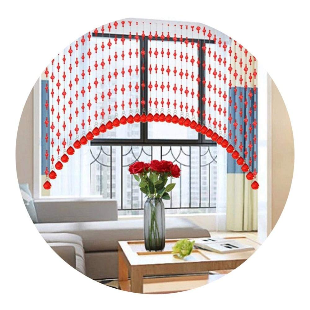 Rideau de perles en verre decoratif haut de gamme pour suspendre dans la chambre