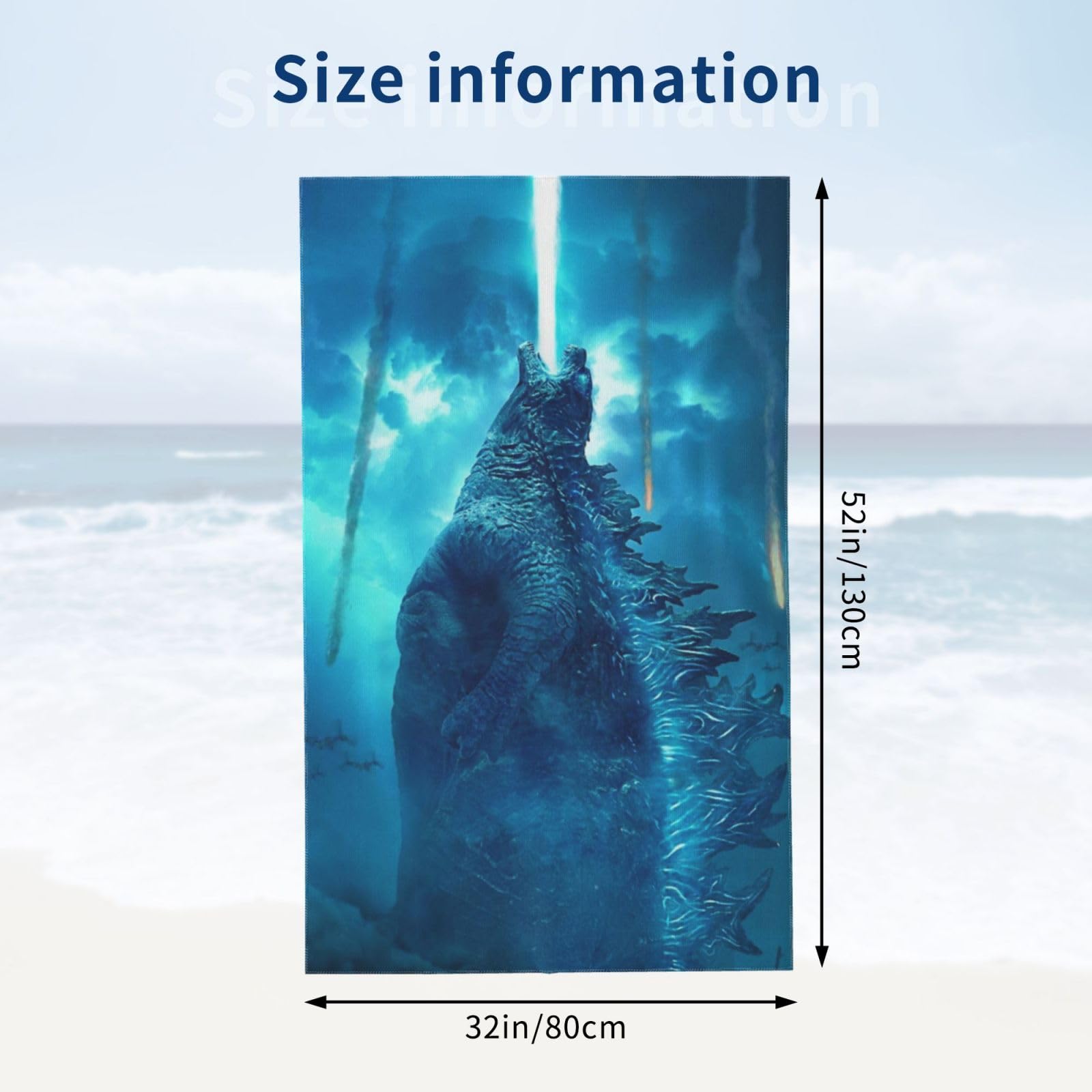 Amazon｜ゴジラvsメカゴジラ (2) マイクロファイバー バスタオル