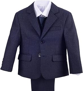 Lito Angels Jungen 5-teiliges Smoking-Anzug-Set, Blau