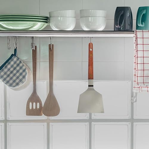 Miniatura 9 de TIKUSAN Okonomiyaki - Espátula giratoria para barbacoa, mango de madera, hecho en Japón (2.8 x 7.2 pulgadas)