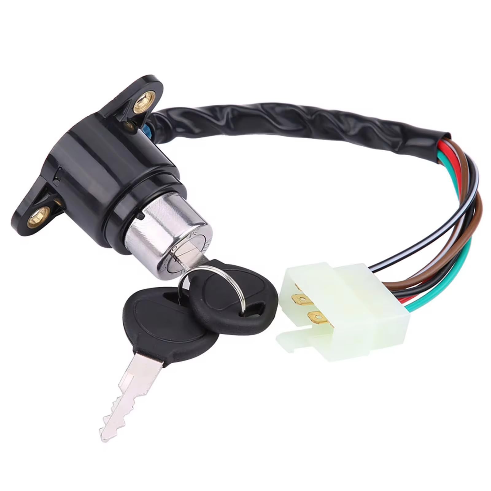 Interruptor Llave Encendido para CB CM 400 450 para Motocicleta Bloqueo Encendido Cable 25 Cm Interruptor Encendido Plástico Cilindro Peso Ligero Llave Contacto Moto