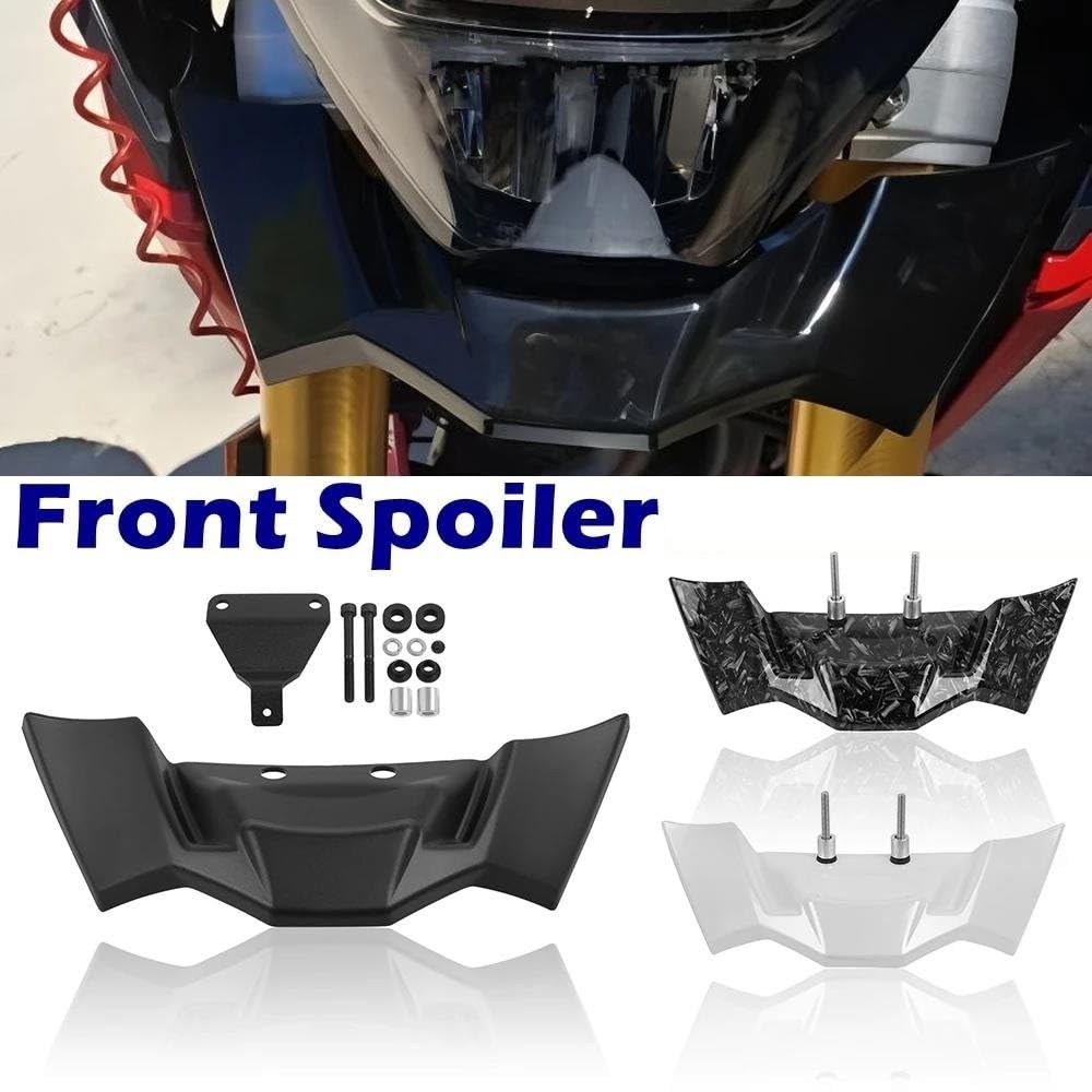 Alerón Delantero para F900R F900 R F 900 900R 2021 2022 2023 2024 Alerones De Carenado La Aerodinámica Motocicleta(Negro Mate)