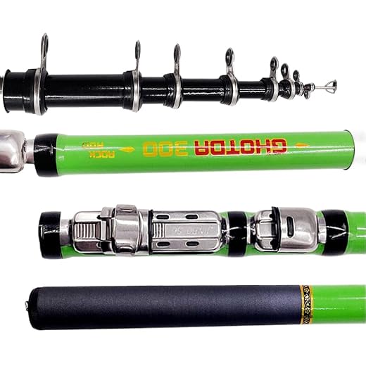 DELURA LLEIIshen 1.5m-3m Caña Flotante Deslizante M Power Rock Fishing Rod Caña de Alto Carbono Salmonete de mar Cañas de pargo Negro Pesca Verde Mar Surfcasting/1766