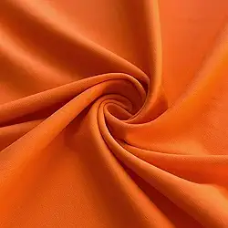 Tecido de elastano de nylon laranja, tecido esportivo fosco da The Yard, 80% nylon, 20% elastano, elasticidade em 4 direções 152 cm de largura para esportes, dança, ioga, costura - 1 jarda
