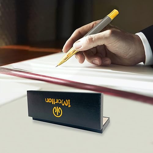 Miniatura 5 de iMorllan Bolígrafos de lujo para diario bonitos bolígrafos de tinta negra bolígrafos de gel de punta fina suave bolígrafos de metal de lujo para