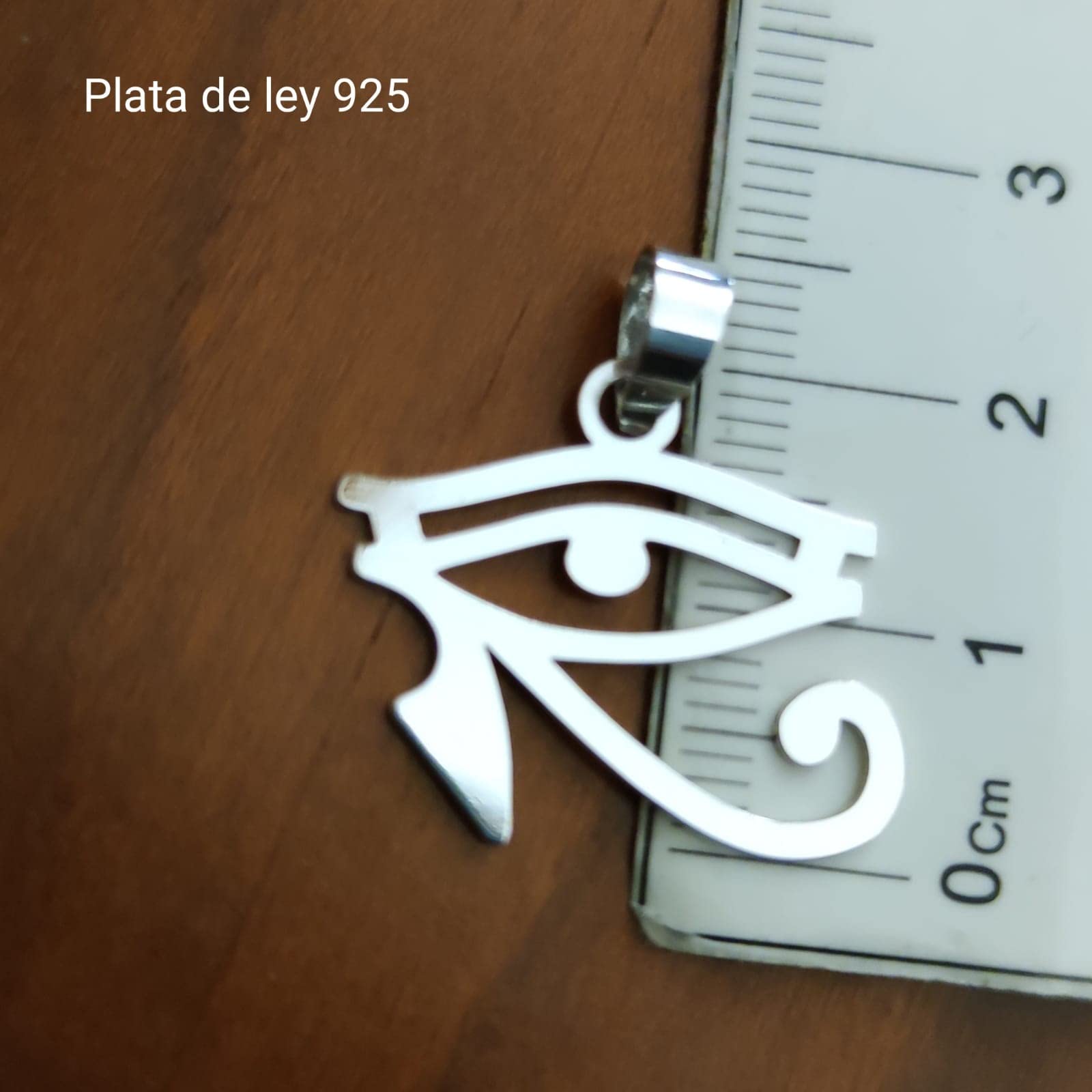 Pendentif œil d'Horus en argent sterling l'œil que tout le voit est utilisé comme amulette contre les maladies et le mauvais œil, Argent sterling, Pas de gemme