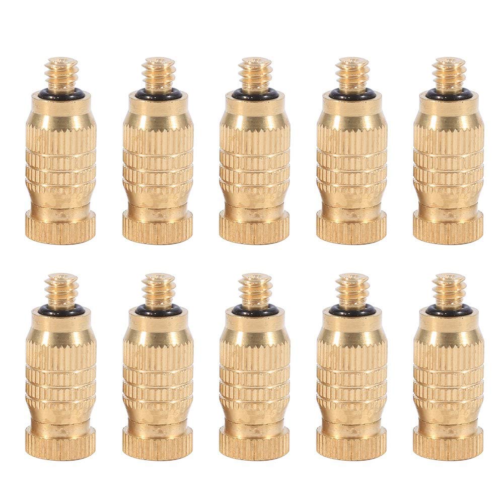 20 Ugelli Nebulizzatori In Ottone Per Sistemi Di Raffreddamento Esterni - Teste Spray Antigoccia Da 0,1 A 0,5 Mm Per Irrigazione E Umidificazione - 4