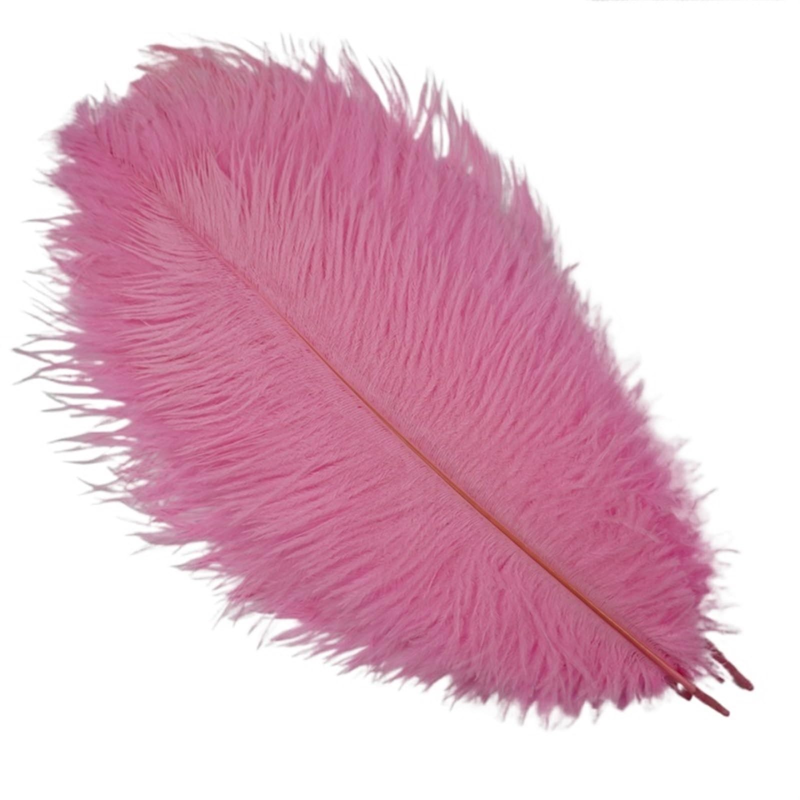 Ostrich Feathers 10Pcs Colorful Ostrich Feather Handicraft Accessories Dream Catcher Decoration Jewelry Creation Natural Plume Table Centerpieces(Pink,25-30cm 10-12inch)