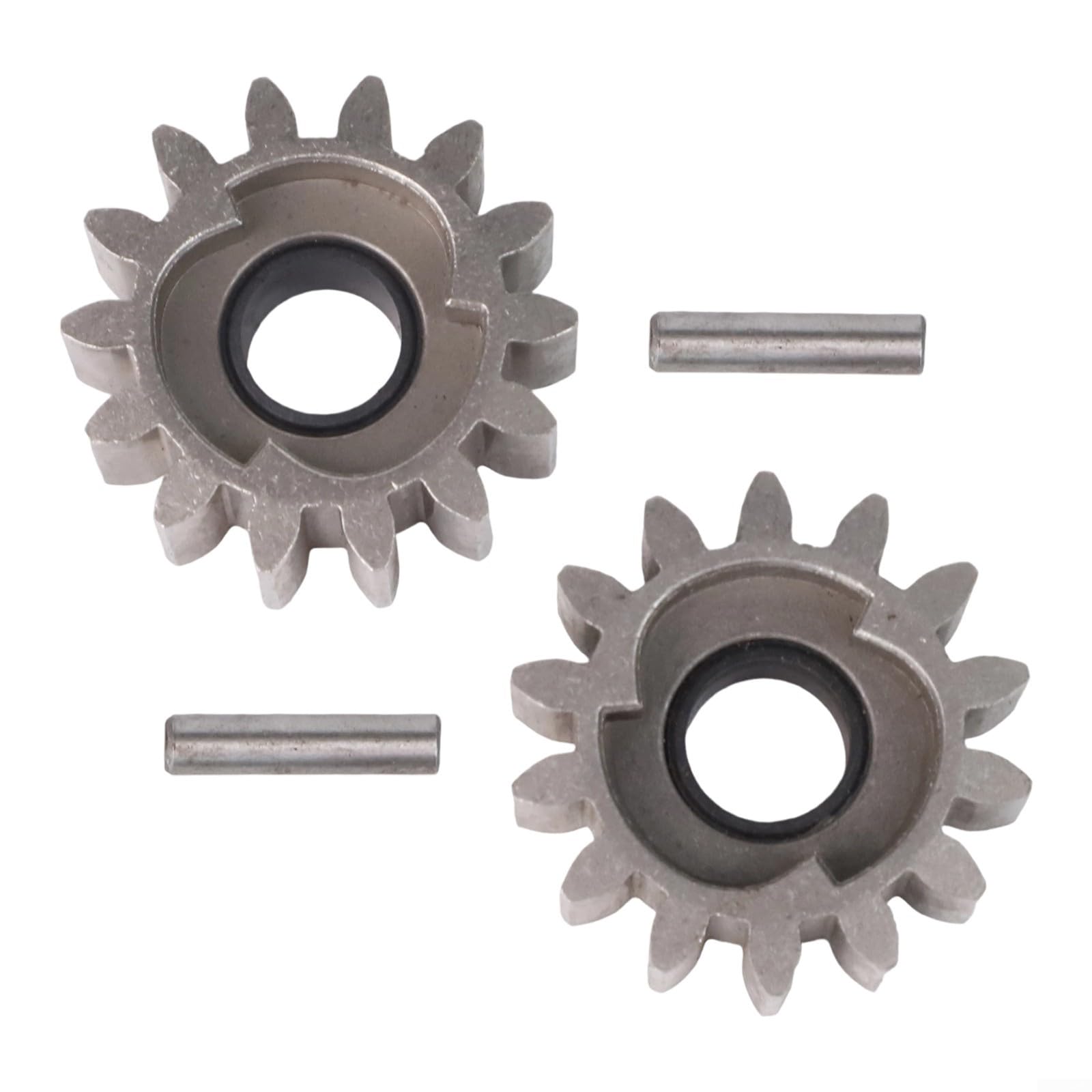 Gdfnmogo Rasenmäher Antriebsritzel Kit mit 14 Zähnen links und rechts Ritzel und 2 Antriebsstiften, dauerhafte Metall Ersatzteile Kompatibel mit Brast, Daye, für Güde