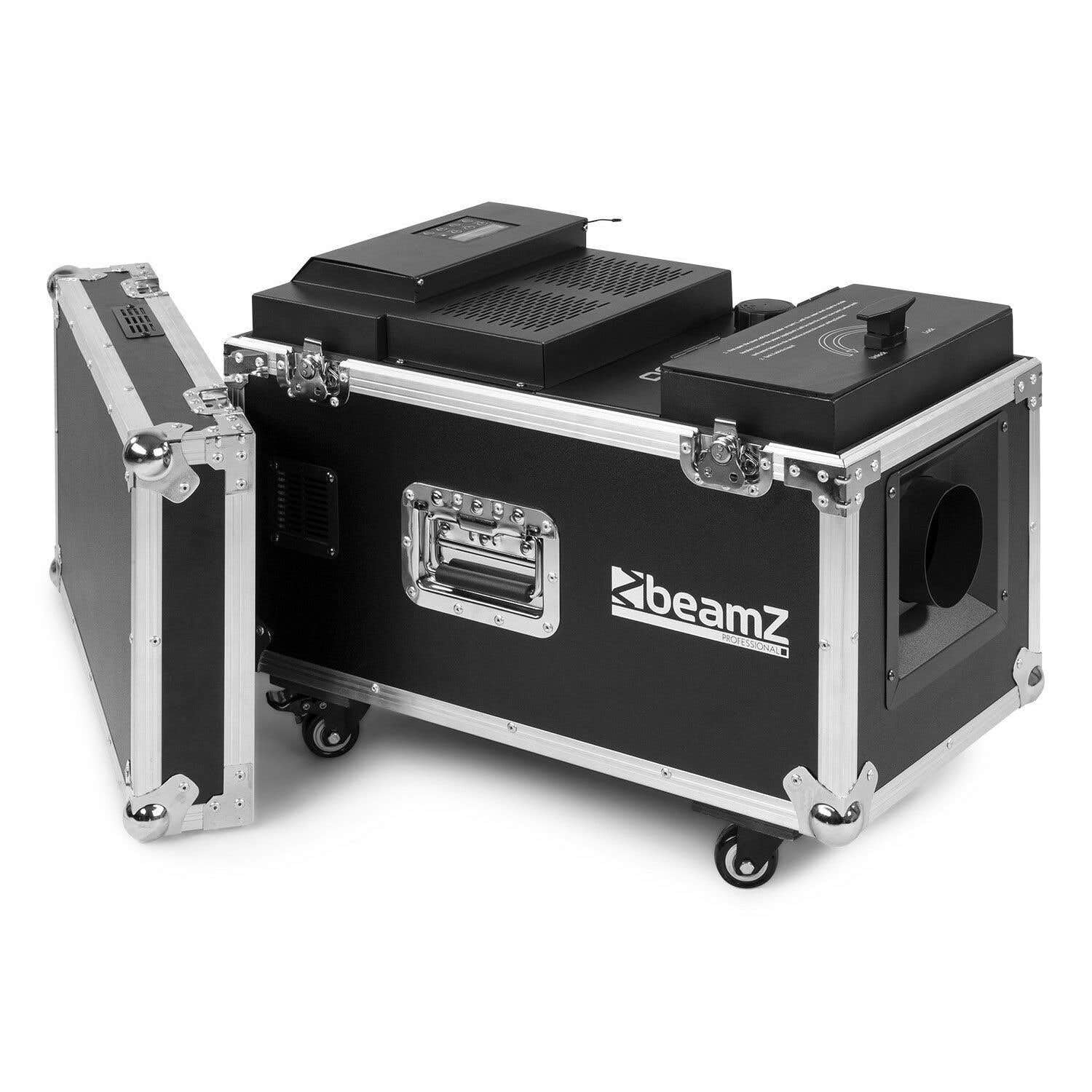 BeamZ Professional LF1500 - Máquina de humo bajo DMX para fiestas y bodas | Máquina de calidad, funcionamiento silencioso y continuo, con flightcase, perfecto para conciertos y espectáculos