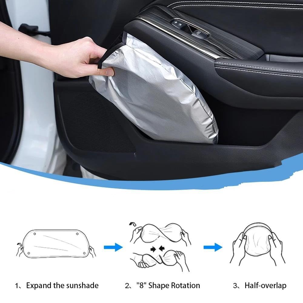 Parasole per parabrezza Parabrezza Parasole Per Per C-Max Per CMax 2013-2022 Finestra Ombra Parasole Copertura Pieghevole Blocchi Raggi UV Mantieni Tua Auto Più Fresca