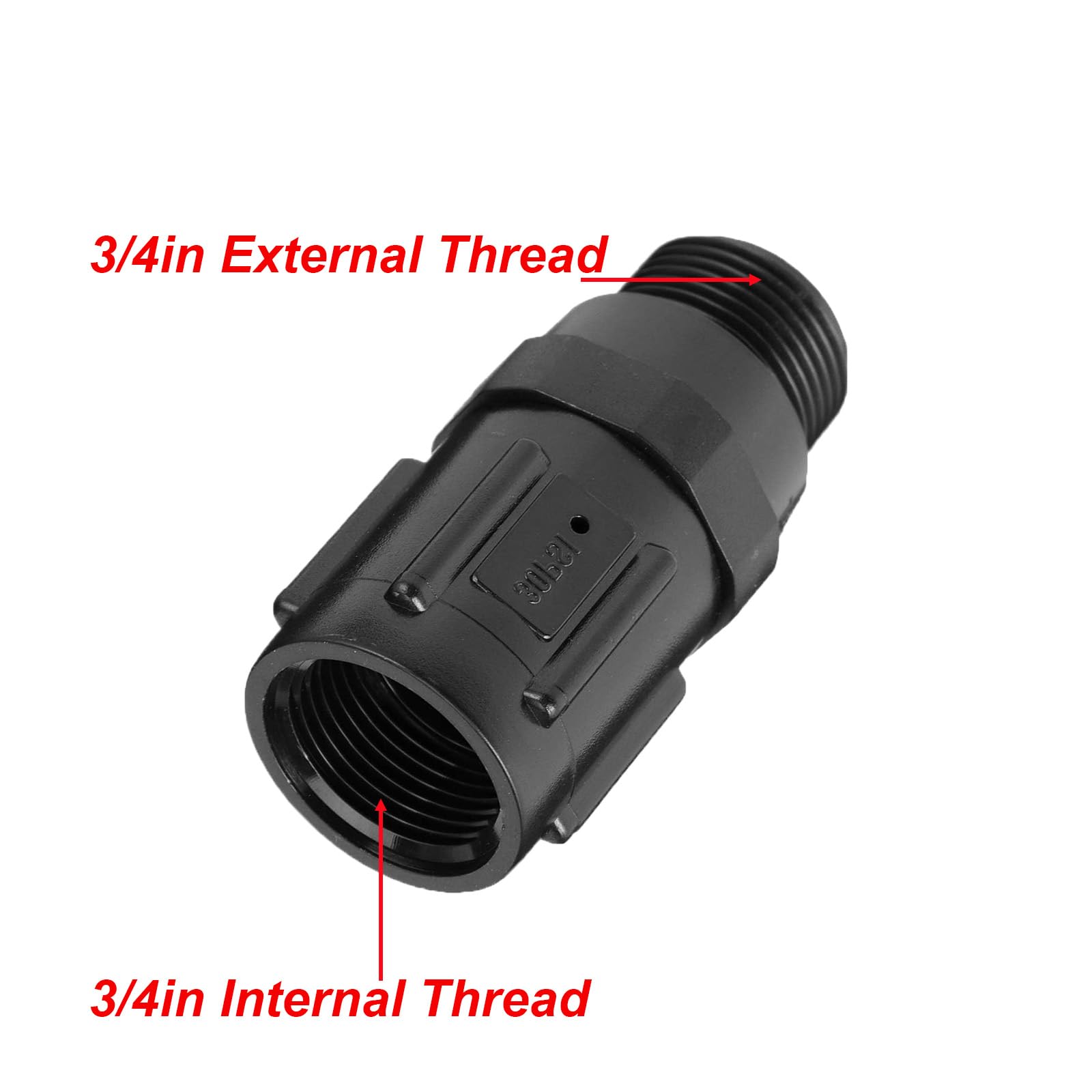 Lot de 4 régulateurs de pression de 15 psi, réduisent le remplacement de la pression d'eau entrante, régulateur d'irrigation goutte à goutte pour système d'arrosage de tuyau de jardinage