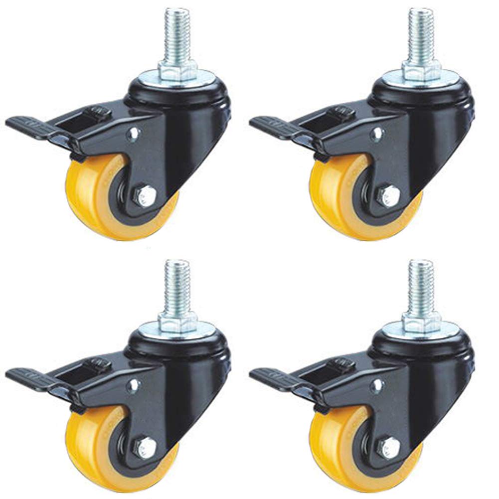 Zguouzantye One Color 4 M12 Heavy Duty Caster Wheels 2In 50Mm For Furniture