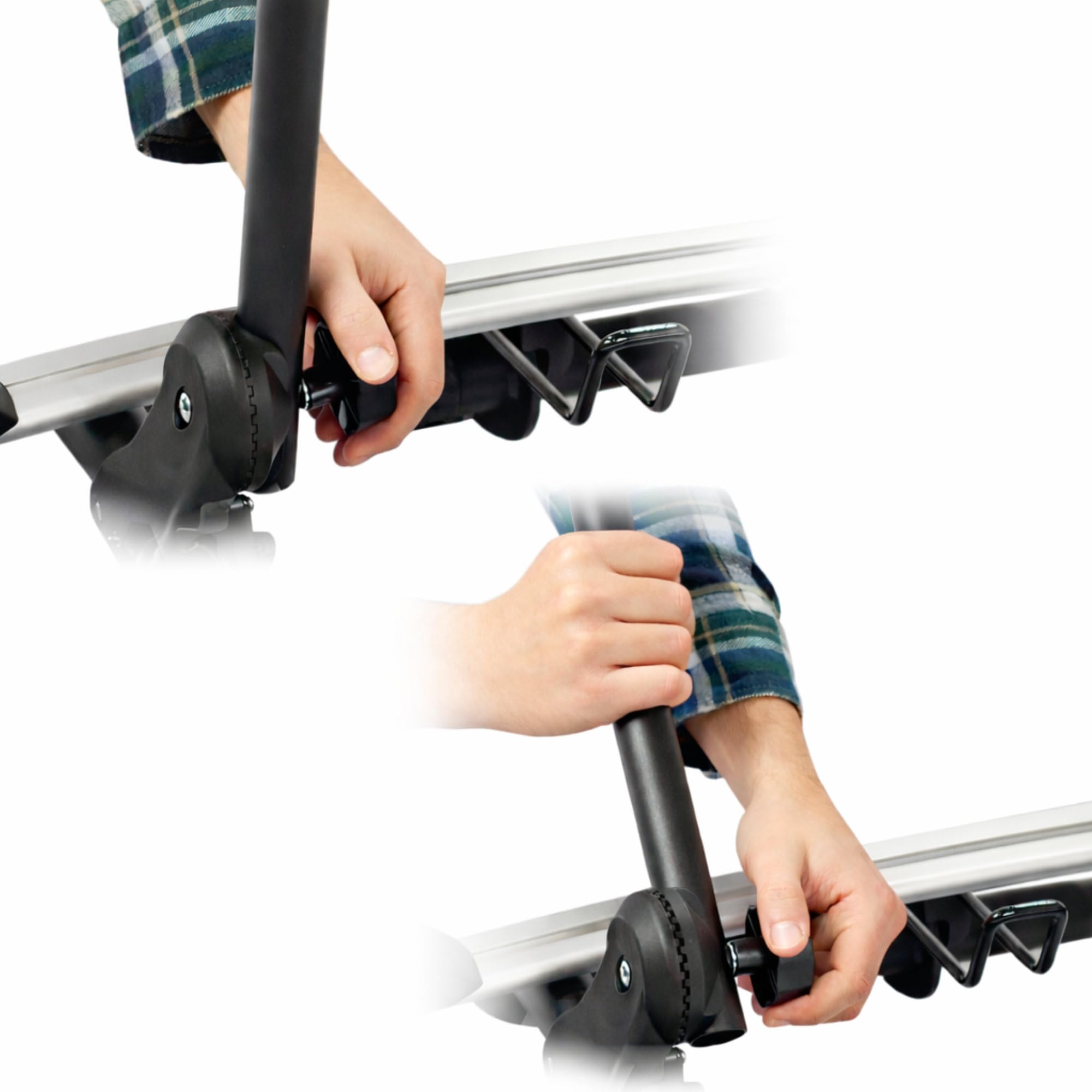 RIDIGO Giro Bike 4 Porte-vélos en Aluminium et Acier, Argenté, Porte-Bagages arrière pour 4 vélos, avec Dispositif antivol, Grande stabilité et Transport en Toute sécurité