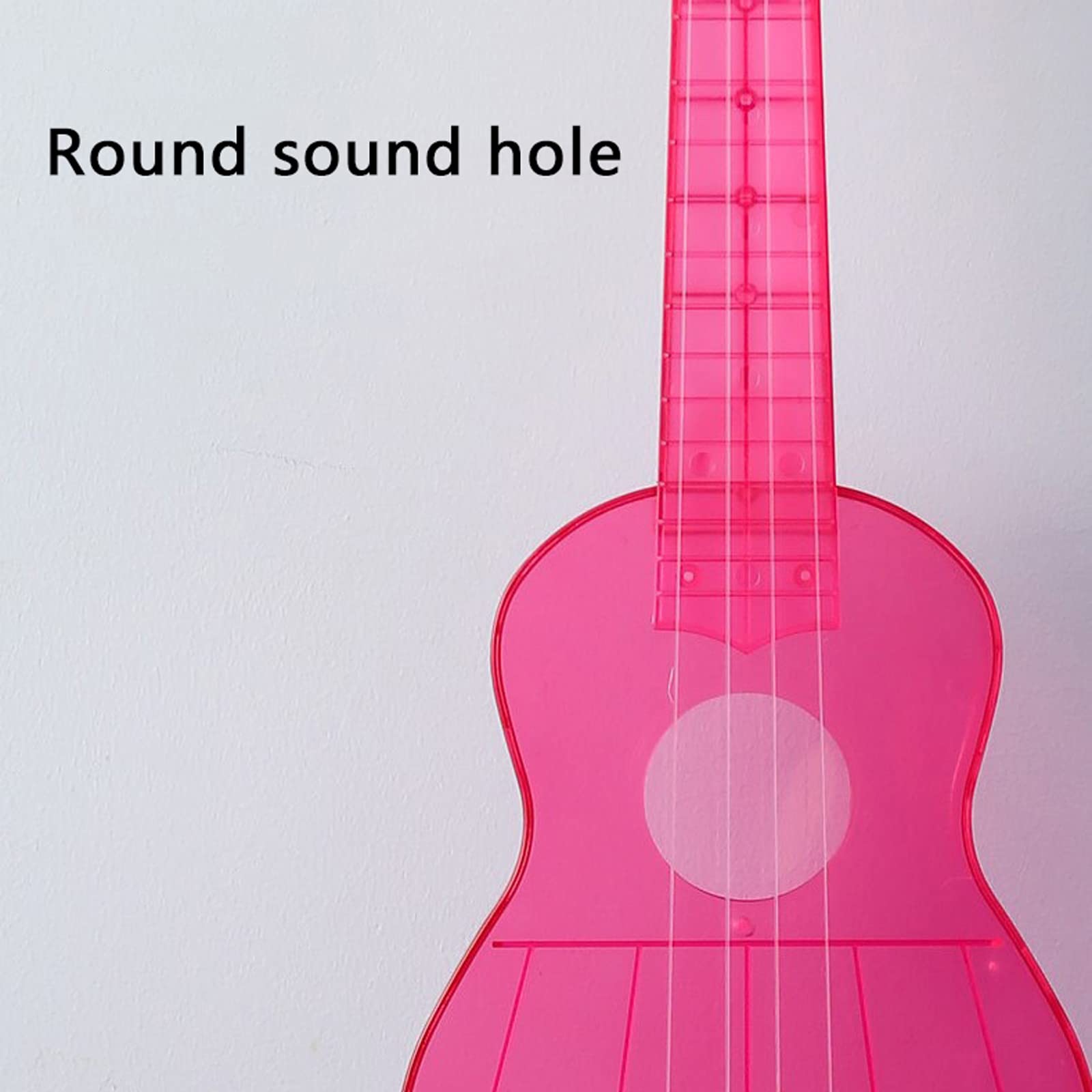 Ukulele 21-calowe, przezroczyste 4-strunowe instrumenty muzyczne, ukulele, mała gitara dla dorosłych, dzieci i początkujących