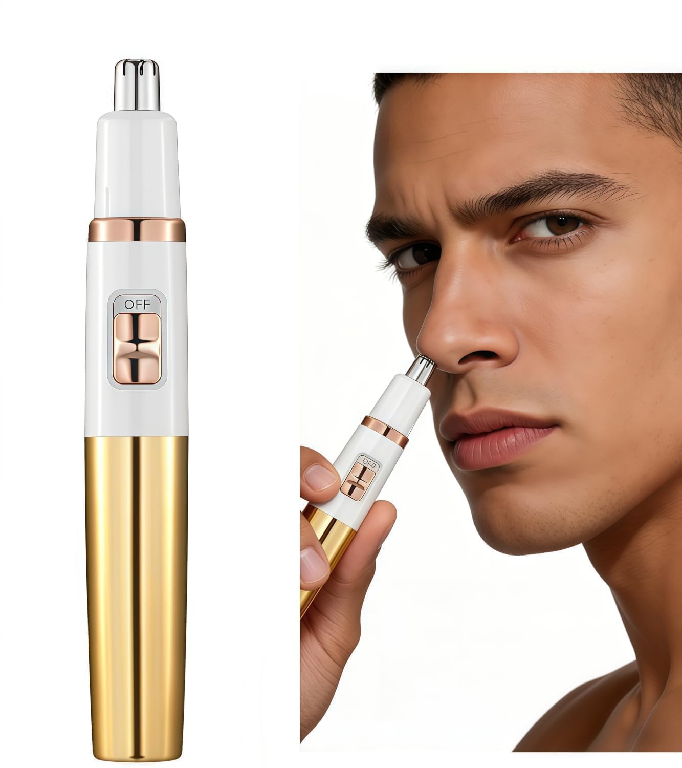 Professional Painless Nose and Ear Hair Trimmer Waterproof Nose Hair Trimmer for Men and Women