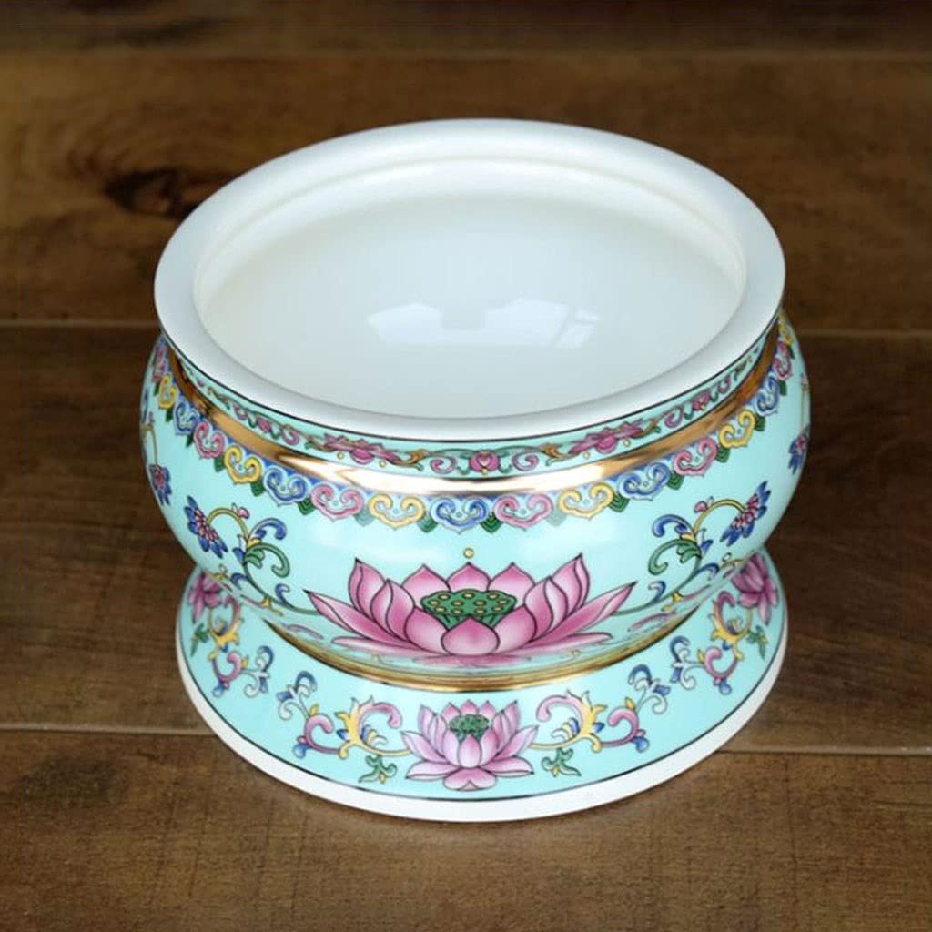 Räucherstäbchenhalter Räucherbrenner Emaille Lotus Muster Weihrauch Brenner Keramik Sandelholz Weihrauchbrenner Haushaltslinie Weihrauchbrenner Dekoration Desktop Ornamente Räucherstäbchen Halter ( Si