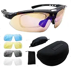 Kit Óculos Ciclismo Bike 5 Lentes Suporte Grau Ciclista