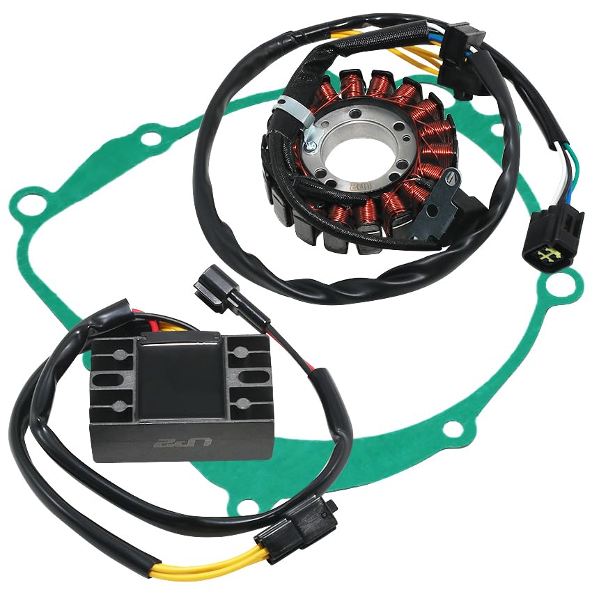Stator Coil Rectifier Stator Gasket for Suzuki DRZ400 DR-Z400 2000-2004 for Suzuki DRZ400 DR-Z400E 2000-2007/2009 for Suzuki DRZ400 DR-Z400S 2000-2019 for Suzuki DRZ400 DR-Z400SM 2005-2019