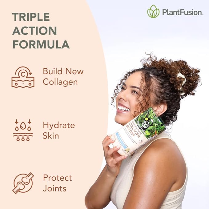 PlantFusion Complete Vegan Protein Powder and Collagen Bundle - Keto, Gluten Free, Soy Free, Non-Dairy, No Sugar, Non-GMO